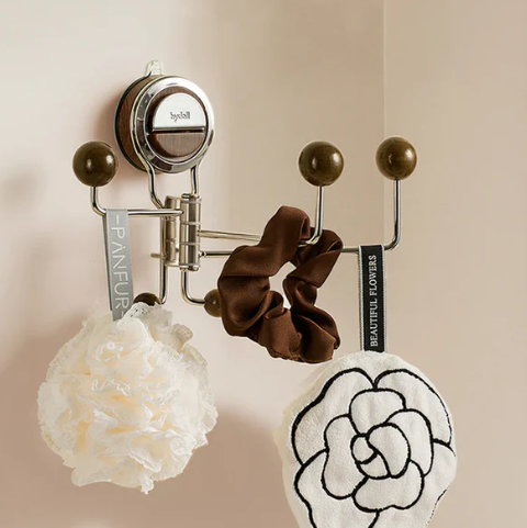 No-Drill Rotating Suction Hooks โ Strong Hold, Easy Wall Installation