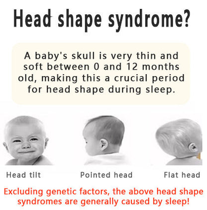 🌟 Organic Baby Head Support Pillow 👶💤 - Gently Cradles & Protects Your Newborn's Delicate Head (0-12 Months)