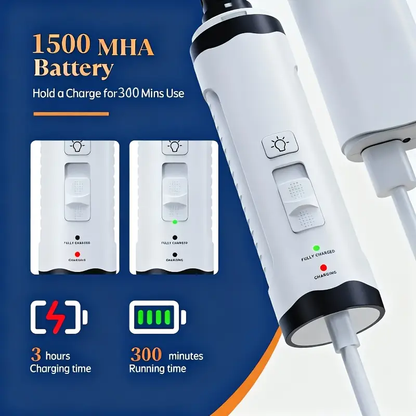 🐾 Professional Pet Nail Grinder - Low Noise & LED Light 🐾