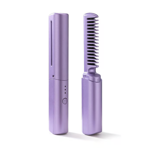 Wireless Straightening Brush 💇‍♀️ | 2-in-1 Straightener & Volumizer with Ionic Technology