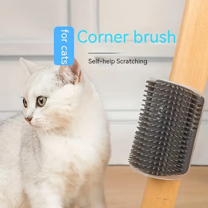 The Brush Your Cat Will LOVE!   😻 Wall mounted cat scratch massager
