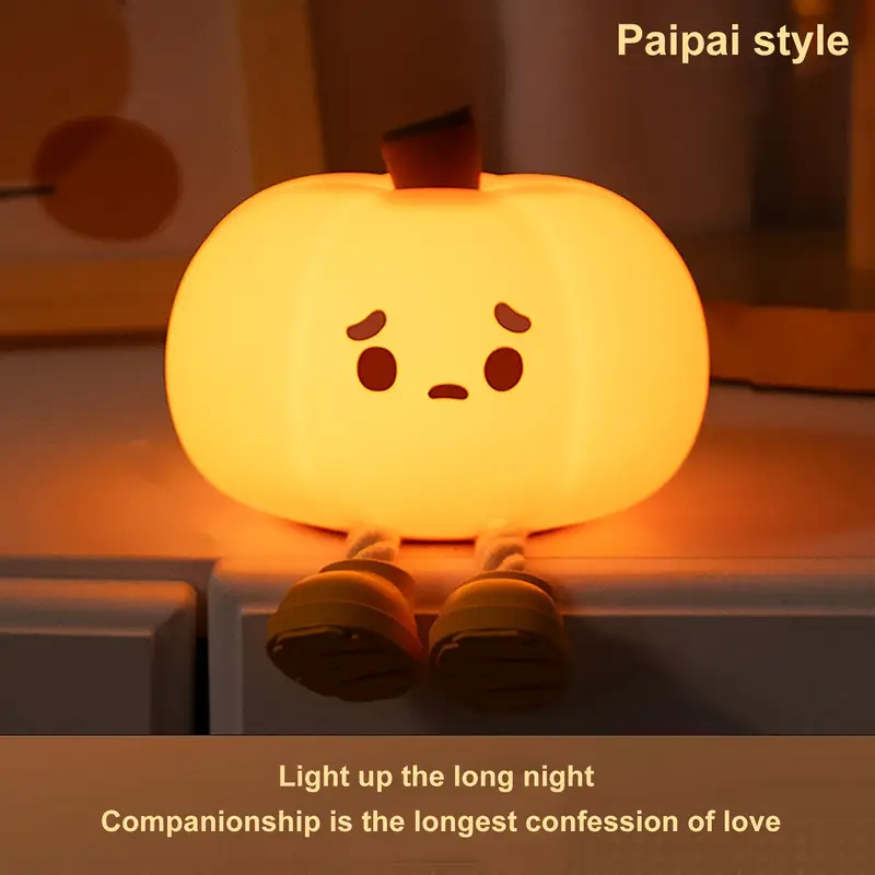 🎃 The 2025 Halloween Must-Have! Cute Pumpkin Night Light ~ Glow Up Your Room!
