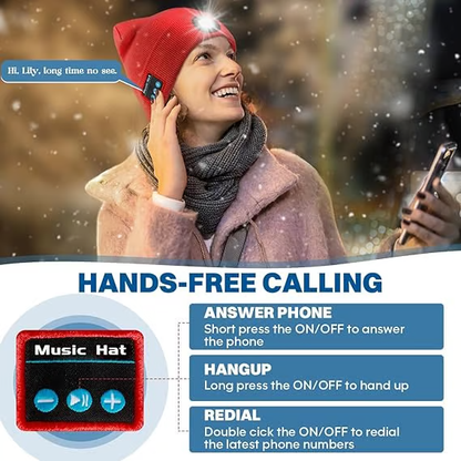 The Ultimate Winter Combo! 🧢✨ Beanie with Built-in LED Light & Bluetooth Music