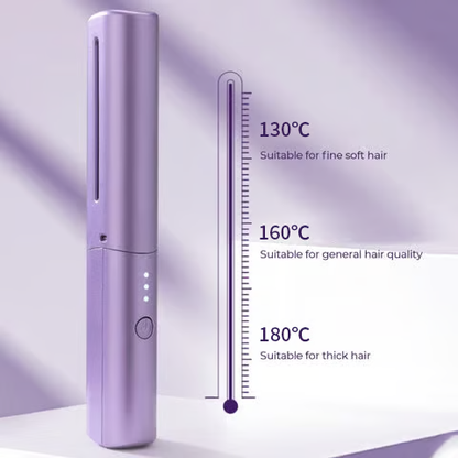 Wireless Straightening Brush 💇‍♀️ | 2-in-1 Straightener & Volumizer with Ionic Technology