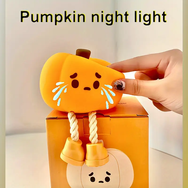 🎃 The 2025 Halloween Must-Have! Cute Pumpkin Night Light ~ Glow Up Your Room!