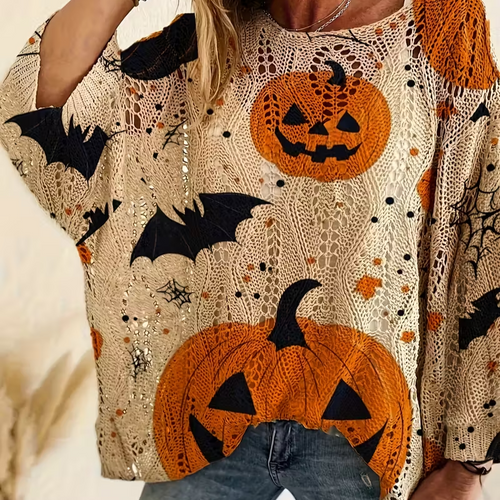 🎃Halloween Sale 40% Off🎃Women's Halloween Print Knit