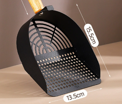 Cat Litter Scoop, Heavy-Duty 304 Stainless Steel with Deep Shovel & Hook | Durable, Rust-Proof & Fast Sifting 💎🔍