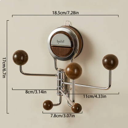 No-Drill Rotating Suction Hooks – Strong Hold, Easy Wall Installation