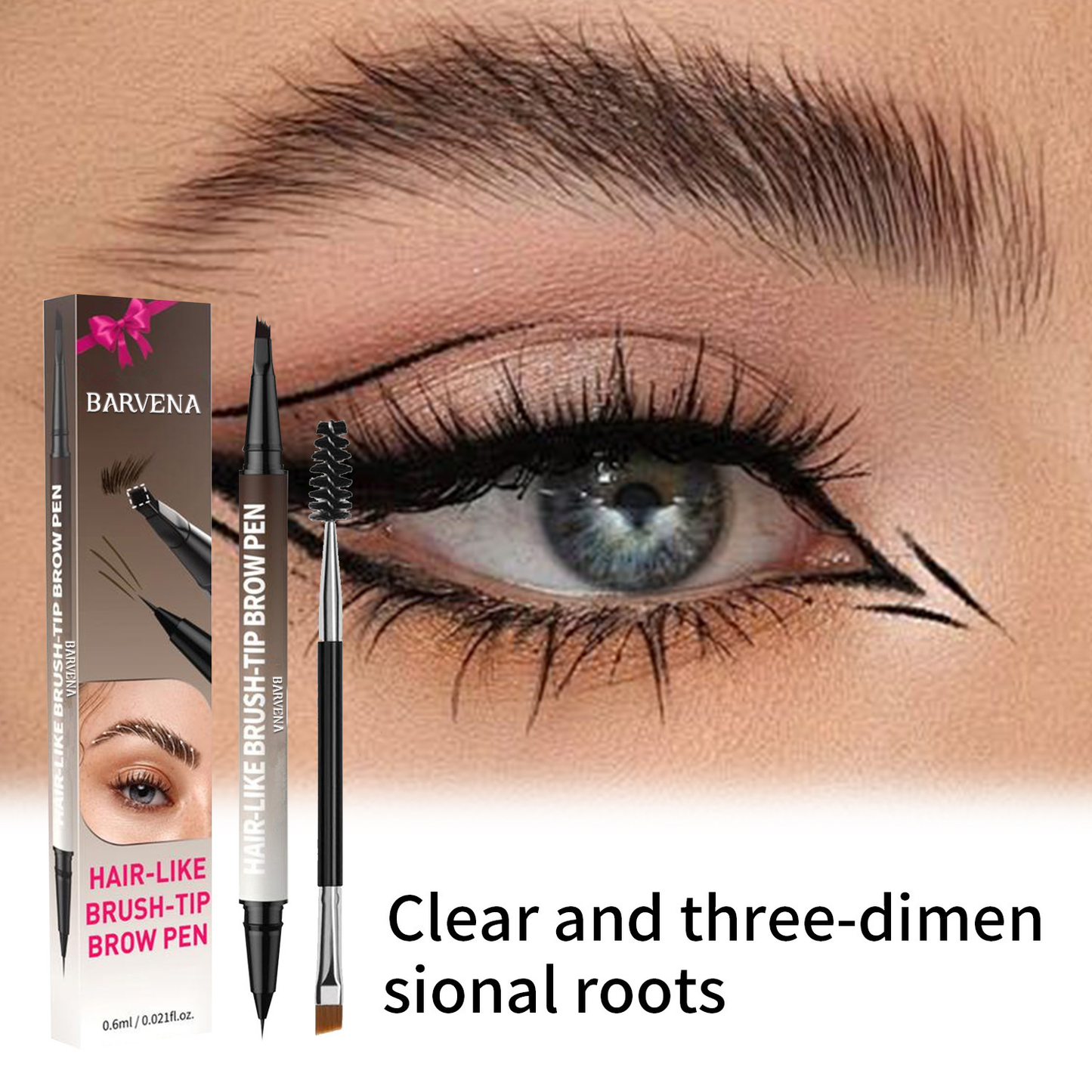 🎁Buy 1 Get 1 Free🔥 4D Brow Pen – For Natural, All-Day Eyebrow & Eyeliner Perfection! 💁‍♀
