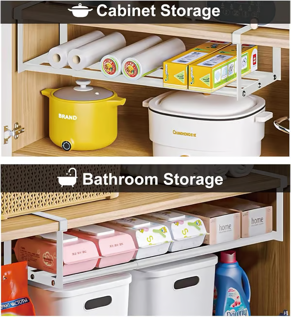 ✨Don’t Miss Out! Cabinet Telescopic Shelf 🛒 Stack & Save! 🤑 Limited Time Offer!