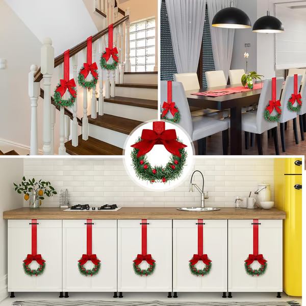 🔥LAST DAY 49% OFF🔥 Retrowavy Christmas Kitchen Cabinet Wreaths