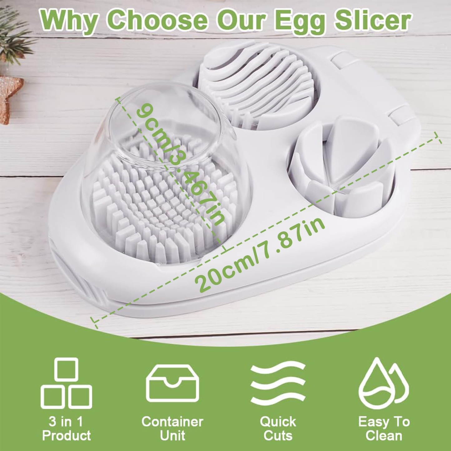 ✨Today's Special 30% Off✨🍳 Egg Slicer 3 in 1
