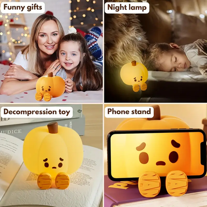 🎃 The 2025 Halloween Must-Have! Cute Pumpkin Night Light ~ Glow Up Your Room!