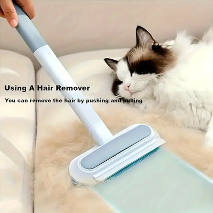 4-in-1 Pet Hair Remover 🐾 | Reusable Fur Brush for Furniture & Clothes