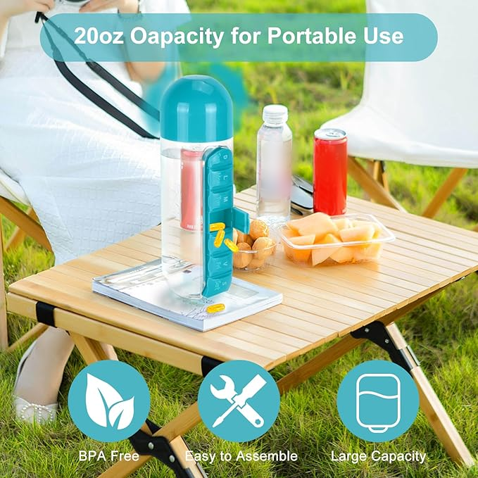 ✨Today's Special 30% Off✨Portable Pill Box Water Cup