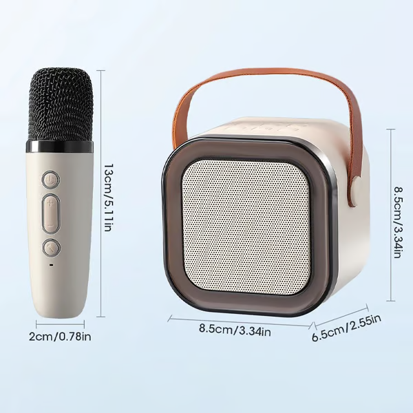 ✨Your Party, Unplugged! 🎤✨Mini Karaoke Machine with Wireless Microphones