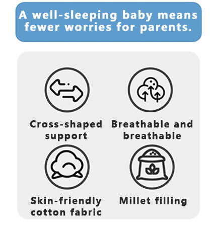 🌟 Organic Baby Head Support Pillow 👶💤 - Gently Cradles & Protects Your Newborn's Delicate Head (0-12 Months)