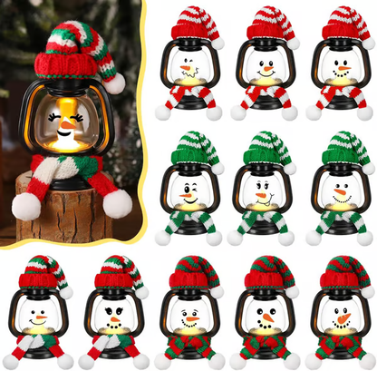 🎄Christmas Sale 49% OFF⛄ Snowman Lantern with Hats and Scarves