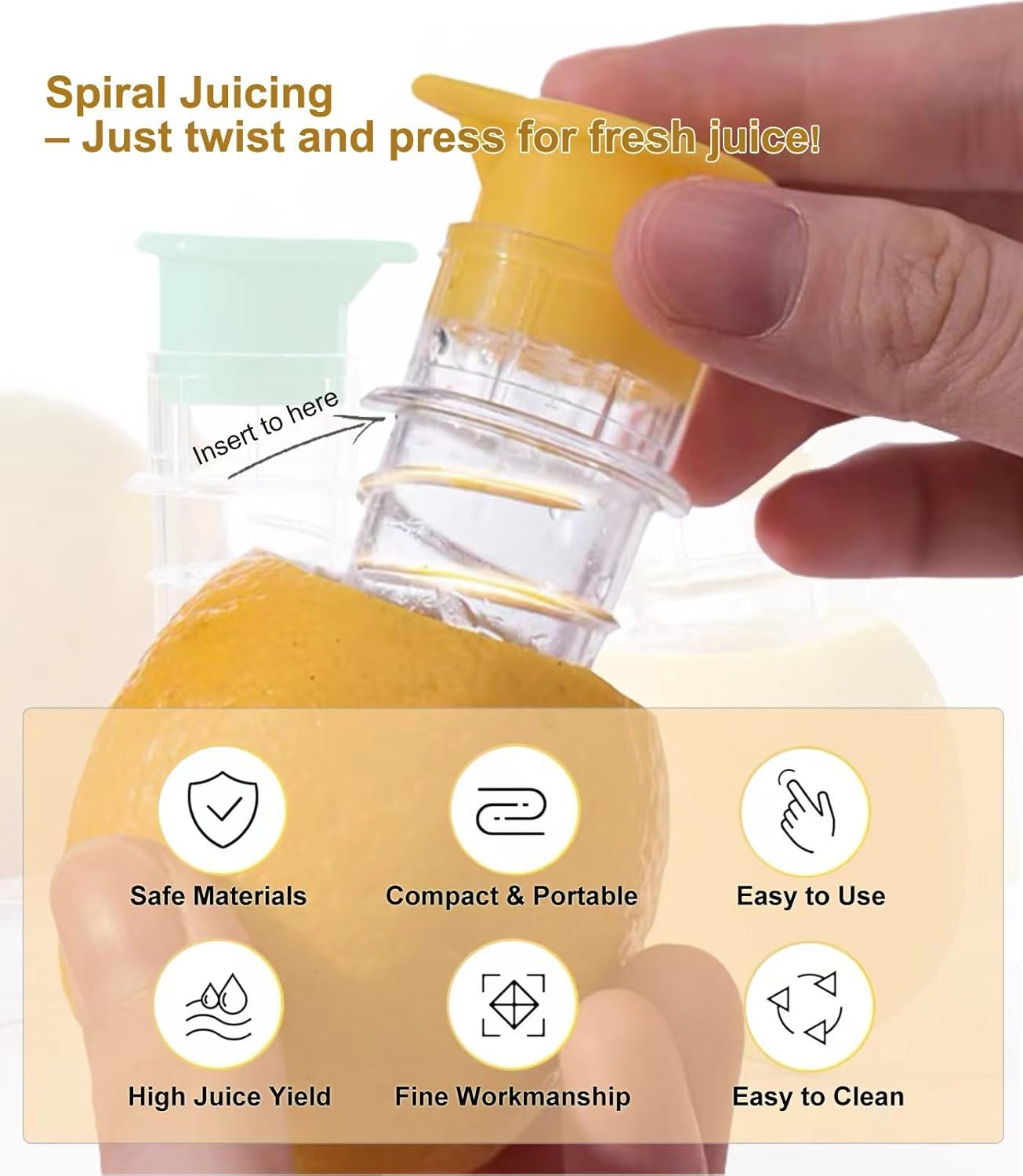 ✨Today's Special 30% Off✨2-Pack Portable Lemon Squeezer