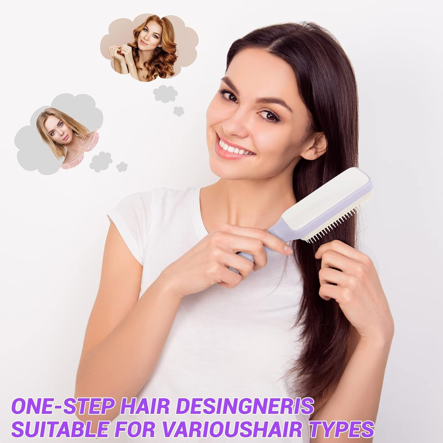 🔥 2025's Most Wanted Hair Tool: All-in-One Rotating Magic Comb