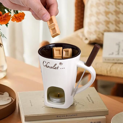 ✨Christmas sale 40% off✨Chocolate Fondue Mug with Fork