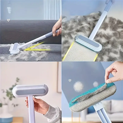 4-in-1 Pet Hair Remover 🐾 | Reusable Fur Brush for Furniture & Clothes