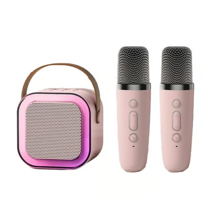 ✨Your Party, Unplugged! 🎤✨Mini Karaoke Machine with Wireless Microphones