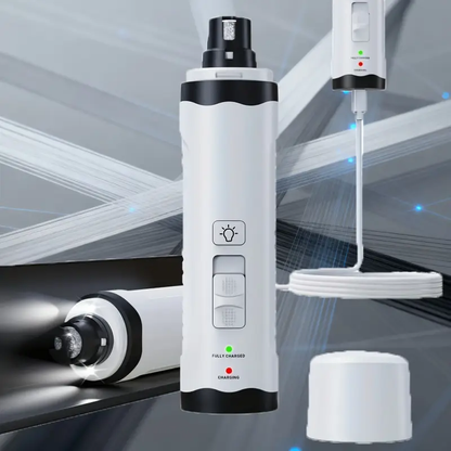 🐾 Professional Pet Nail Grinder - Low Noise & LED Light 🐾