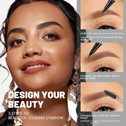 🎁Buy 1 Get 1 Free🔥 4D Brow Pen – For Natural, All-Day Eyebrow & Eyeliner Perfection! 💁‍♀