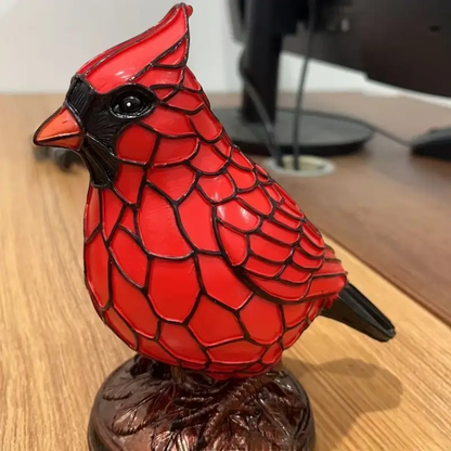 Cardinal Table Lamp 🐦 | Cozy Red Bird Decor for Bedroom & Living Room