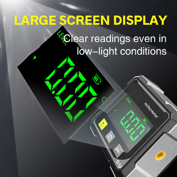 🔥Last Day Discount 49% Off🔥4-Side Magnetic Digital Angle Gauge with Laser