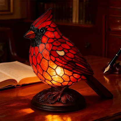 Cardinal Table Lamp 🐦 | Cozy Red Bird Decor for Bedroom & Living Room
