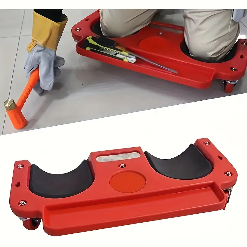 【🛠️ Upgrade Your Work Game! 🛠️】The Ultimate Rolling Knee Saver with Tool Tray & Comfy Cushion! 😎