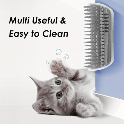 The Brush Your Cat Will LOVE!   😻 Wall mounted cat scratch massager