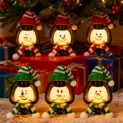 🎄Christmas Sale 49% OFF⛄ Snowman Lantern with Hats and Scarves
