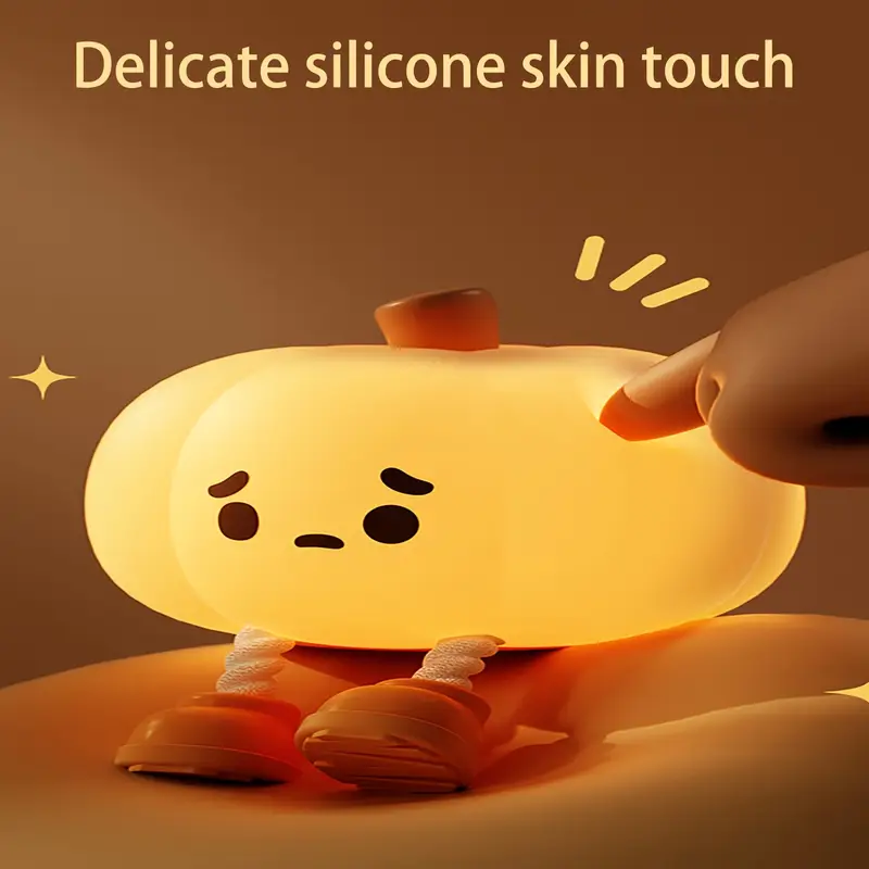 🎃 The 2025 Halloween Must-Have! Cute Pumpkin Night Light ~ Glow Up Your Room!