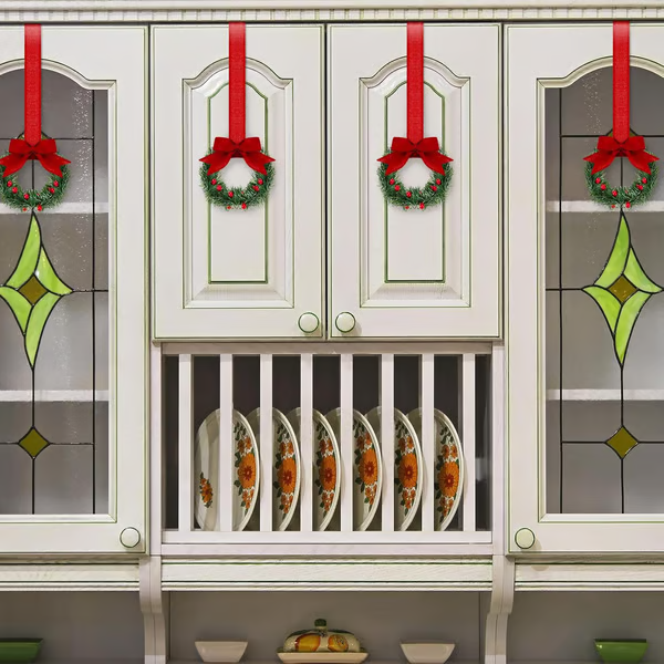 🔥LAST DAY 49% OFF🔥 Retrowavy Christmas Kitchen Cabinet Wreaths